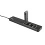 HUB TRUST OILA 10 PUERTOS USB - DISEÑO PLANO Y COMPACTO - 3 PUERTOS EN LA PARTE SUPERIOR Y 7 EN LA FRONTAL - INCLUYE ADAPTADOR TOMA ELECTRICA