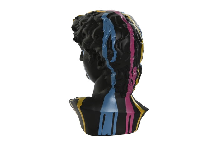DKD Home Decor Figura de Busto en Resina Negro y Multicolor