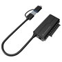 Conceptronic Adaptador ABBY21B USB Type-A a SATA 22-pin Negro