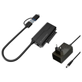 Conceptronic Adaptador ABBY21B USB Type-A a SATA 22-pin Negro
