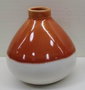DKD Home Decor Jarrón de Porcelana Bicolor 15x15x15 cm