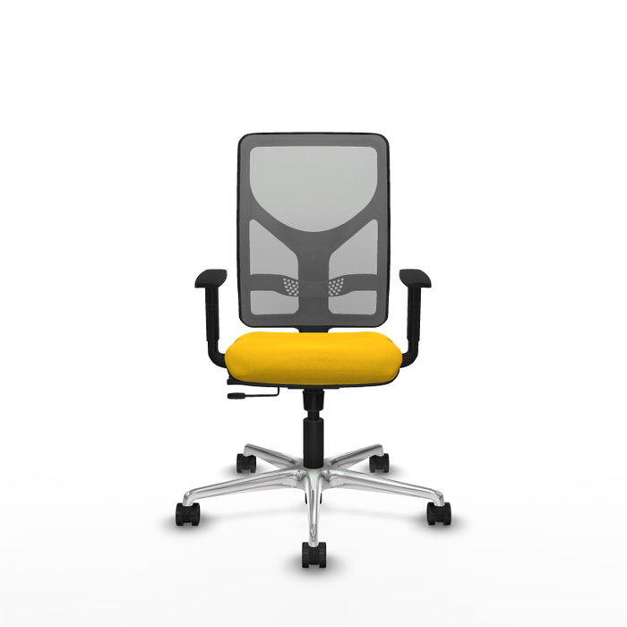PIQUERAS Y CRESPO Silla de oficina Motilla con mecanismo Sincro/Traslack, Amarillo y Gris PIQUERAS Y CRESPO Silla de oficina Motilla con mecanismo Sincro/Traslack, Amarillo y Gris