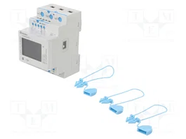 Finder 7M.38.8.400.0212 Medidor de energía multifunción LCD, MODBUS, S0, NFC, MID