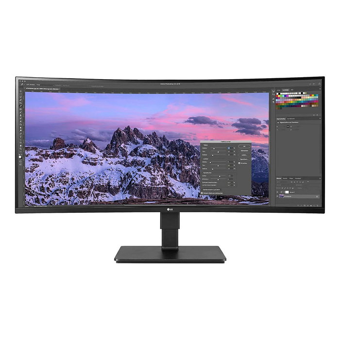 LG Monitor 35BN77CP-B.AEU Ultrawide 35 Pulgadas (88.9 cm) Curvo VA 3440x1440 Quad HD 100Hz HDR10 AMD FreeSync 21:9 DP HDMI USB-C Negro