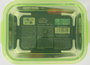 Quttin Fiambrera Rectangular con Tapa Verde 23 x 17.5 cm 1500 cc (6 Unidades)