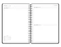 Antartik Agenda Escolar 2026-2027 Espiral Día Página A5+ Bilingüe Papel FSC 80g Color Negro Pack and Go con Gomilla
