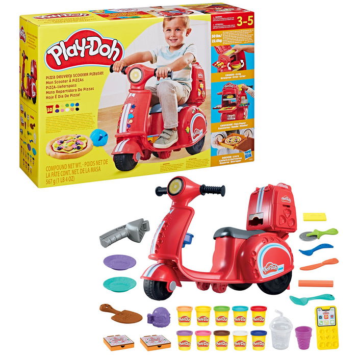 Play-Doh Moto Repartidora De Pizzas F8803 Hasbro para Niños