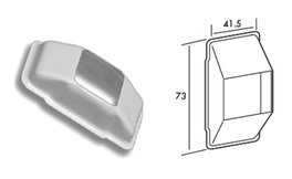 Persiana Carcasa Pasacintas Aluminio Blanca C-22 mm
