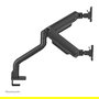 Neomounts DS70S-950BL2 Brazo de Monitor 17-35" - Resorte de Gas - 18 kg - 2 Pantallas - Negro