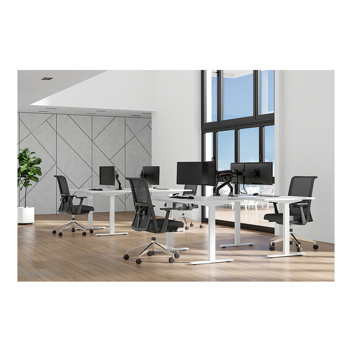 Neomounts DS70S-950BL2 Brazo de Monitor 17-35" - Resorte de Gas - 18 kg - 2 Pantallas - Negro