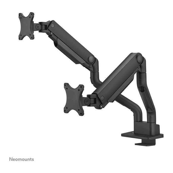 Neomounts DS70S-950BL2 Brazo de Monitor 17-35" - Resorte de Gas - 18 kg - 2 Pantallas - Negro