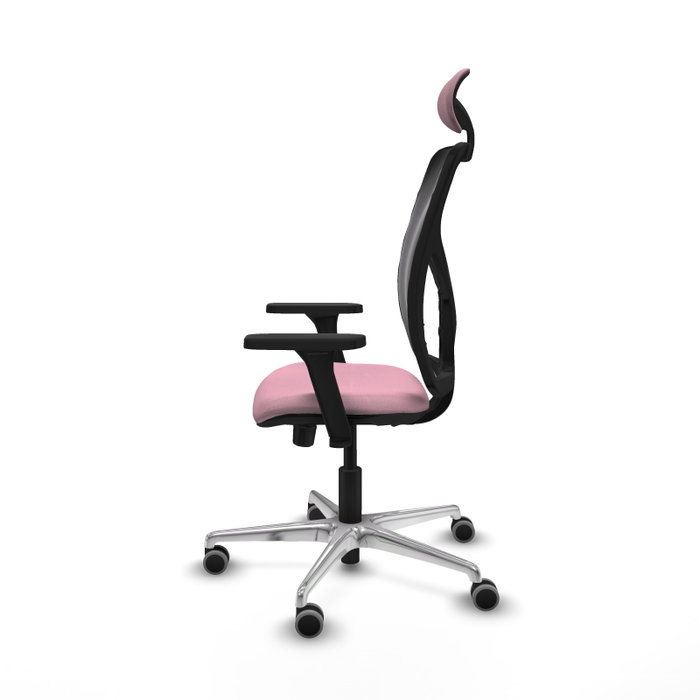 PIQUERAS Y CRESPO Silla de oficina Motilla Rosa con mecanismo Sincro/Traslack PIQUERAS Y CRESPO Silla de oficina Motilla Rosa con mecanismo Sincro/Traslack