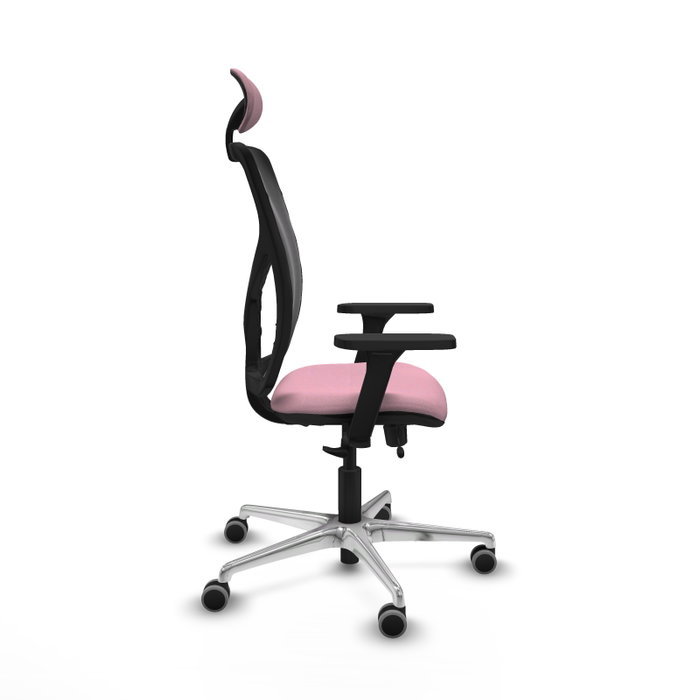 PIQUERAS Y CRESPO Silla de oficina Motilla Rosa con mecanismo Sincro/Traslack PIQUERAS Y CRESPO Silla de oficina Motilla Rosa con mecanismo Sincro/Traslack