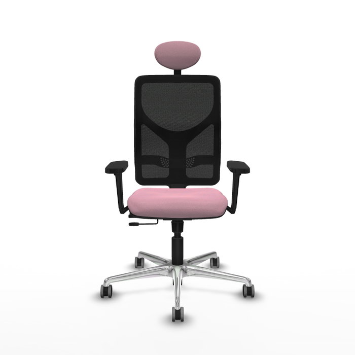 PIQUERAS Y CRESPO Silla de oficina Motilla Rosa con mecanismo Sincro/Traslack PIQUERAS Y CRESPO Silla de oficina Motilla Rosa con mecanismo Sincro/Traslack