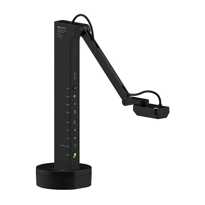 IPEVO DOK VZ-X Ultra Cámara Documental 4K (3840x2160) con Autoenfoque, Sensor CMOS, USB-C/HDMI/Wi-Fi, Negro