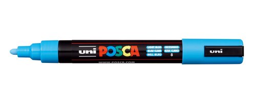 Posca PC-5M Marcador de Pintura Azul Claro Punta Bala 1,8-2,5 mm Posca PC-5M Marcador de Pintura Azul Claro Punta Bala 1,8-2,5 mm