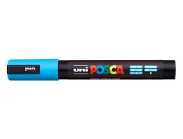 Posca Rotulador PC-5M Azul Claro para Múltiples Superficies - Marcador de Pintura Base Agua, Punta 1.8-2.5mm