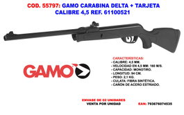 GAMO Carabina Delta calibre 4,5 7,5 julios