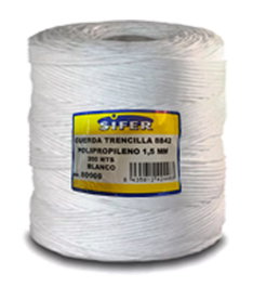 Cuerda trenzilla 8842 polipropileno 1,5 mm x 200 m blanco