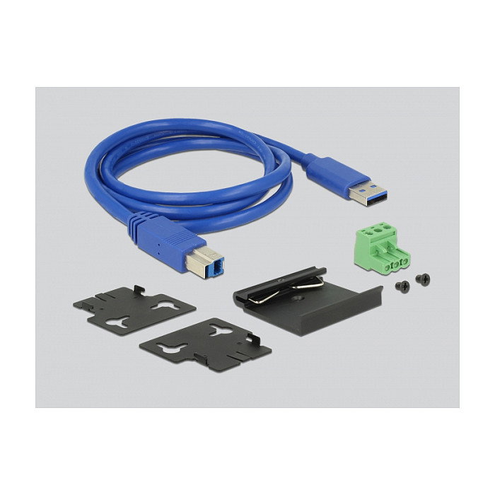DeLOCK 63919 Hub USB Industrial 10 x USB 5 Gbps Tipo-A con protección ESD 20 kV