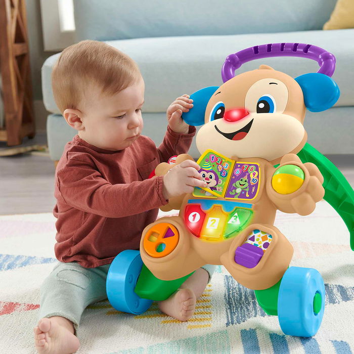 Fisher-Price Andador Perrito Primeros Pasos HHX15 con Actividades Interactivas y Aprendizaje