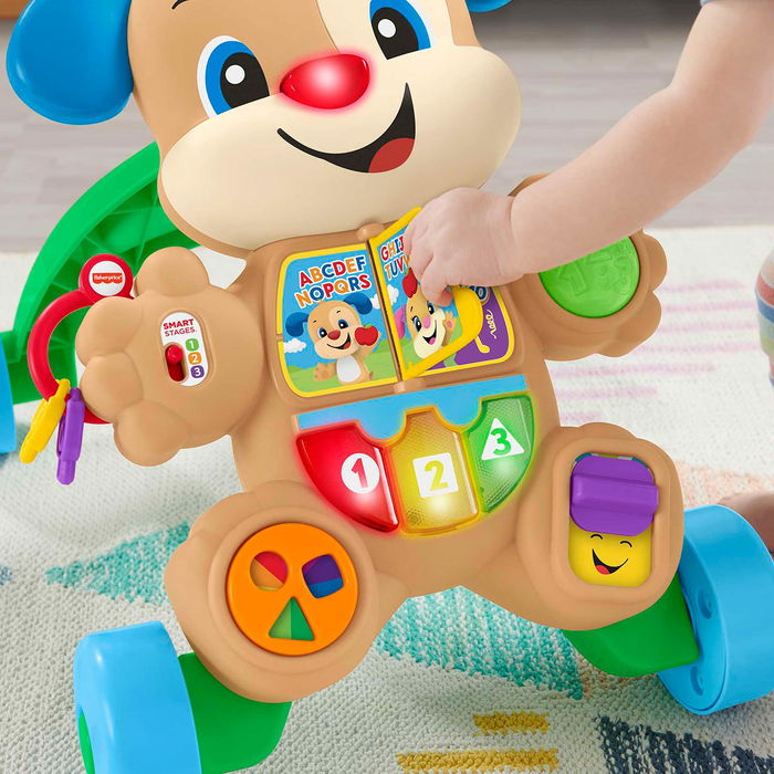 Fisher-Price Andador Perrito Primeros Pasos HHX15 con Actividades Interactivas y Aprendizaje