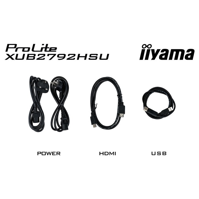 iiyama ProLite XUB2792HSU-W6 Monitor LED IPS de 27 Pulgadas Full HD 100Hz, 0.4 ms, AMD FreeSync, USB Hub, Altavoces, Blanco
