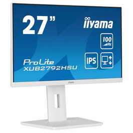 iiyama ProLite XUB2792HSU-W6 Monitor LED IPS de 27 Pulgadas Full HD 100Hz, 0.4 ms, AMD FreeSync, USB Hub, Altavoces, Blanco
