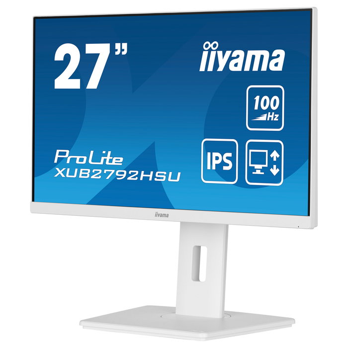 iiyama ProLite XUB2792HSU-W6 Monitor LED IPS de 27 Pulgadas Full HD 100Hz, 0.4 ms, AMD FreeSync, USB Hub, Altavoces, Blanco