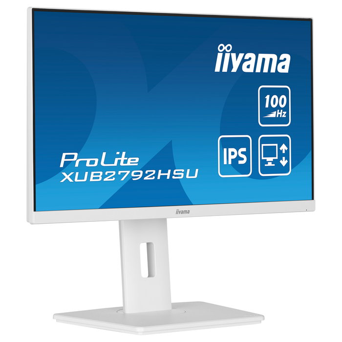 iiyama ProLite XUB2792HSU-W6 Monitor LED IPS de 27 Pulgadas Full HD 100Hz, 0.4 ms, AMD FreeSync, USB Hub, Altavoces, Blanco