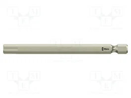 WERA Punta de destornillador Hex Plus de 6 mm, 1/4 pulgada