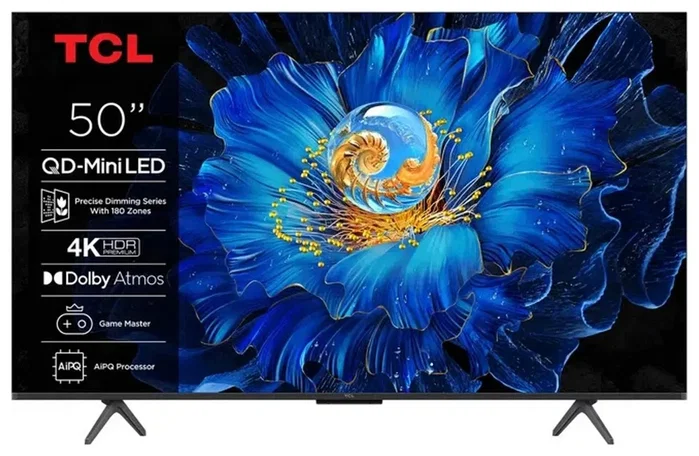 TCL 50C61KS Televisor 50" QD-MiniLED 4K UHD Google TV 120Hz DVB-T2/T/C/S2/S Smart TV Dolby Atmos 2025