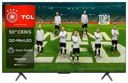 TCL 50C61KS Televisor 50" QD-MiniLED 4K UHD Google TV 120Hz DVB-T2/T/C/S2/S Smart TV Dolby Atmos 2025