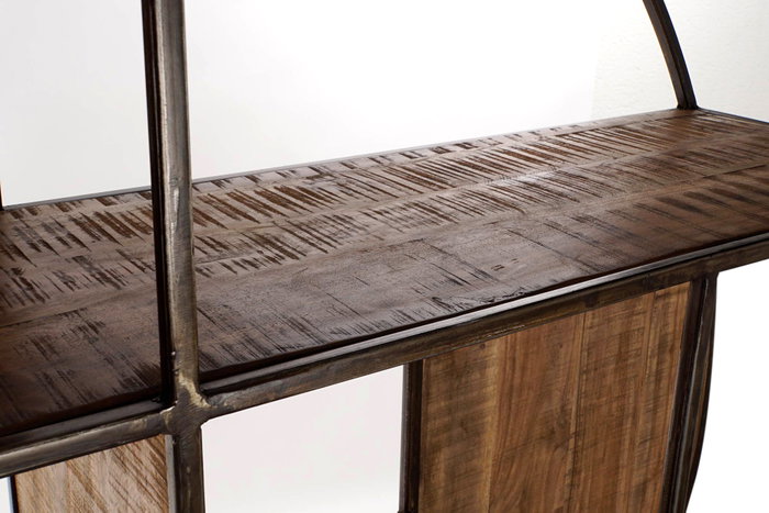 DKD Home Decor Estantería de Acacia y Metal Marrón 175x36x183 DKD Home Decor Estantería de Acacia y Metal Marrón 175x36x183