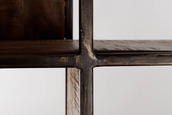 DKD Home Decor Estantería de Acacia y Metal Marrón 175x36x183 DKD Home Decor Estantería de Acacia y Metal Marrón 175x36x183