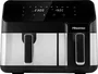 Hisense Freidora de Aire Caliente Doble e Independiente HAF2900D, 8,6 Litros, 1700 W, Control Táctil con Pantalla LED, Color Negro
