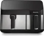 Hisense Freidora de Aire Caliente Doble e Independiente HAF2900D, 8,6 Litros, 1700 W, Control Táctil con Pantalla LED, Color Negro