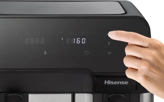 Hisense Freidora de aire HAF2900D doble 8,6 l independiente 1700 W negro Hisense Freidora de aire HAF2900D doble 8,6 l independiente 1700 W negro