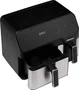 Hisense Freidora de Aire Caliente Doble e Independiente HAF2900D, 8,6 Litros, 1700 W, Control Táctil con Pantalla LED, Color Negro