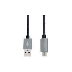 LogiLink Cable USB 2.0 USB-A/M a Micro-USB/M de 2 m, Negro