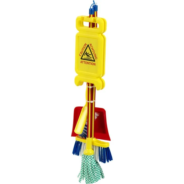 KLEIN Set de Limpieza del Hogar Juguete de Imitación 5 Piezas - Ref. 6369 - Para Niños Mayores de 3 Años