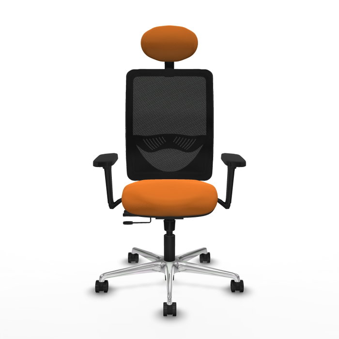 PIQUERAS Y CRESPO Silla de oficina Zulema Naranja y Negro PIQUERAS Y CRESPO Silla de oficina Zulema Naranja y Negro
