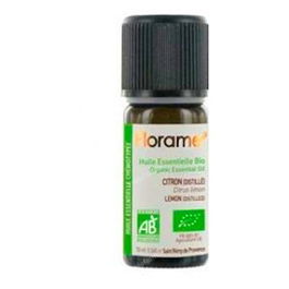 FLORAME Aceite Esencial de Limón Destilado Bio 10 ml - Puro y Ecológico para Aromaterapia y Bienestar
