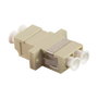 LogiLink Adaptador de fibra LC Duplex con pestaña, beige