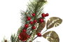 DKD Home Decor Guirnalda LED PVC 20x20x150 Verde y Rojo con 40 LEDs