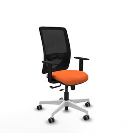 PIQUERAS Y CRESPO Silla de oficina Zulema Naranja y Negro