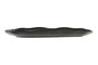 DKD Home Decor Bandeja de Porcelana Horeca Black con Relieve Negro 30x12,5x2 cm