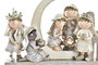 DKD Home Decor Figura Niòos Navidad Tradicional Marrón y Beige (2 Unidades)