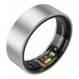 Ultrahuman Ring Air - Anillo inteligente para mujer y hombre con monitor de frecuencia cardíaca y seguimiento del sueño, color titanio, talla 9