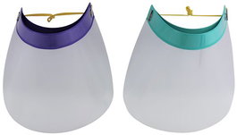 Mascarilla-Pantalla Niño Iberplas Proteccion Transparente Pvc Con Goma 245X190 Pack Surtido De 4 (2 X2 Colores Verde Y Violeta)